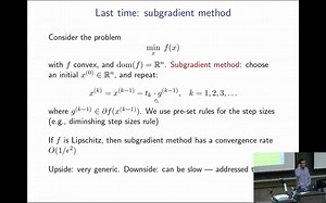 Lecture 08 Proximal Gradient Descent (And Acceleration).mp4