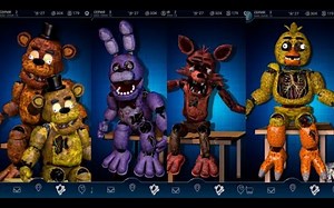 FNAF AR Deathscreen (corpse) Animatronics - Jumpscare & Workshop animations