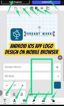 Design App Logo on Mobile Browser | No App No PC Logo Maker #applogo