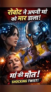रोबोट ने अपनी ही मां को मार डाला 😱 | AI Robot Movie Explained Hindi #shorts