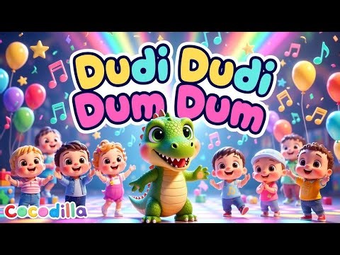 Dudi Dudi Dum Dum 🐊 | Doori Doori Dum Nursery Rhymes | Learn ABCD & 1234 with Fun Dance | Cocodilla
