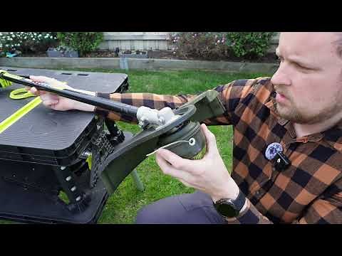 How to remove Ryobi line trimmer head and re-spool new line