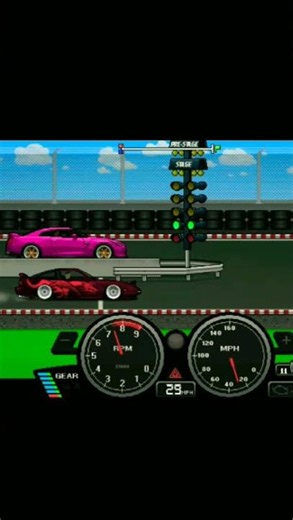 pixel car racer Mazda MX-5 drag race