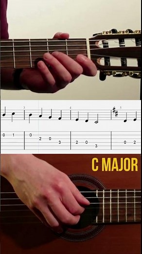 How to Play Easy C Major Scale on Guitar (Free PDF In Comments)