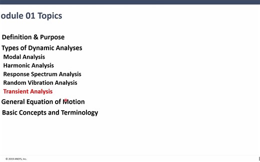 線性動力學 振動學 Linear Dynamics Part1【基本介紹 Introduciton】ANSYS