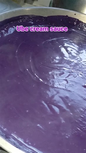 ube cream sauce for filling at frosting ng aking ube cake! 🤤😋 #UbeCreamSauce #highlights | Rhodora Cabardo Tadeja