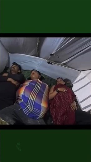 suasana camping hujan petir, bermalam dalam rumah pohon, menikmati suara hujan, relaxing rain sound