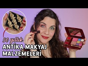 I DID MY MAKEUP WITH 50-YEAR-OLD MAKEUP PRODUCTS!😱💄👵🏼