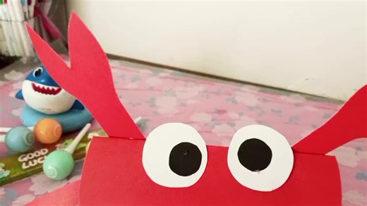 3D Crab Craft Tutorial at Arooj Art Studio