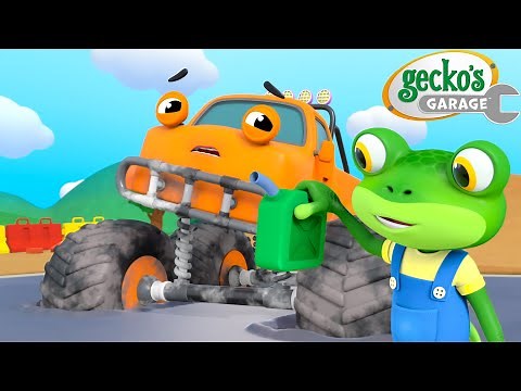 Max the Monster Truck Stuck! | Gecko's Garage 🚚 | Cartoons For Kids | Toddler Fun Learning