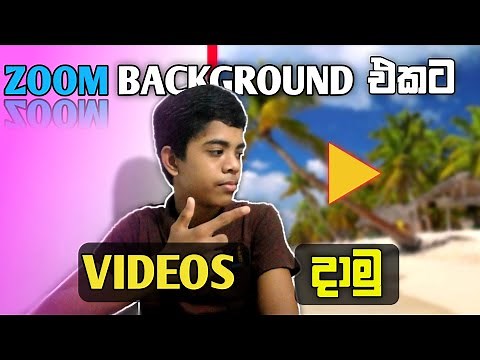 How to add video for zoom background in sinhala