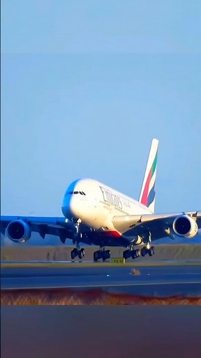Emirates Airbus A380 Close Up 🛬