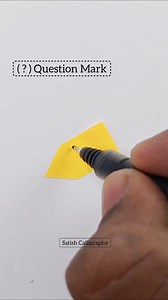 11K views · 21 reactions | ( ? ) Question Mark | Satish Calligraphy | Facebook