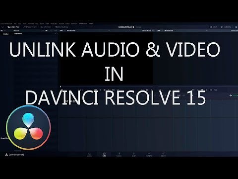 Unlink Audio and Video in DaVinci Resolve