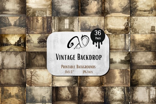 Vintage Photography Backdrop, Rustic Distressed Scenes (digital Download) - Etsy