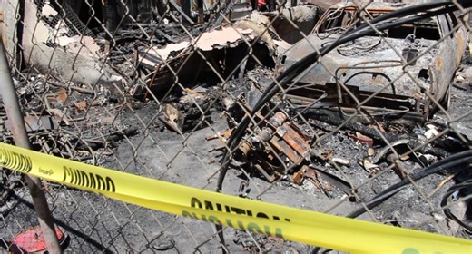 Fire in Calexico destroys homes and vehicles