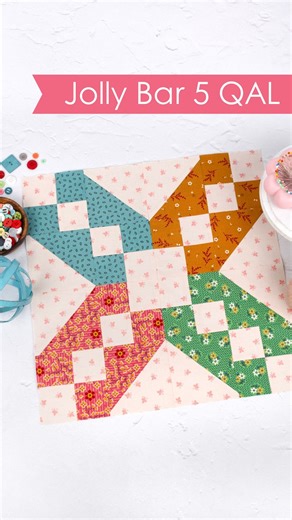 Kimberly Jolly & the FQS team on Instagram: "We’ve made it to the very last block of the Jolly Bar 5 Sampler Quilt Along! 🎉⁠ ⁠ This month, we’re sewing the XOXO Quilt Block, a super simple and fun block made with half-square triangles and four-patch units.⁠ ⁠ I’m sharing my favorite tips—like making four patches from strip sets and cutting pieces ¼" bigger so there’s room to trim for perfect accuracy. Now that our final block is complete, it’s time to move on to finishing the quilt!⁠ ⁠ Thank yo