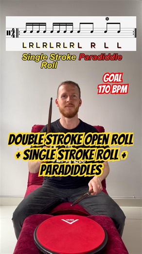 Practica este ejercicio y nivela tus golpes | Double and Single Stroke Roll | #drums #beginners #top