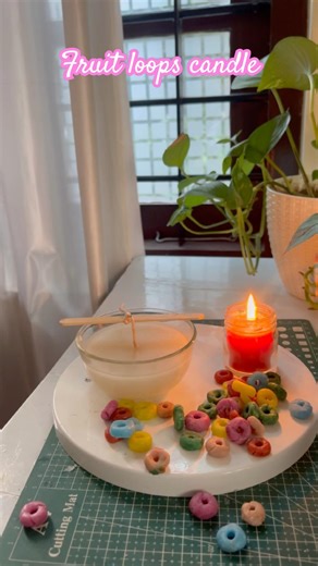 Fruit looops candle ഉണ്ടാക്കിയാലോ 🕯️✨#shortsviral #trending #candle #diy