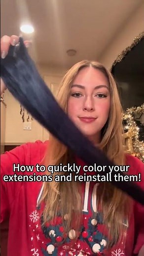 How to quickly color your extensions and reinstall them!💕
