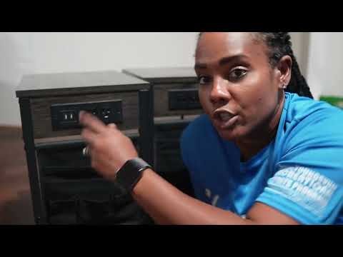 TV Tray Table with Outlet & Storage | Perfect for Couch Meals at Home