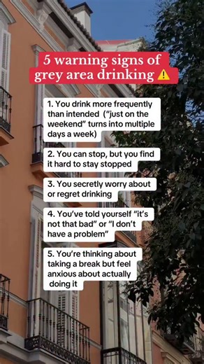 Grey area drinking is the space most people live in, not rock bottom, but not fine either. It's the zone where you know something's off, but it's easier to rationalize than address. You tell yourself it's not "that bad" because you're comparing yourself to stereotypes of alcoholism, and you don't match them. You're functional. You have a job. You're not drinking in the morning. So it must be fine, right? Except it's not fine. You're drinking more than you planned. You're thinking about alcohol m