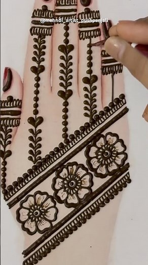Easy full back hand mehndi design | mehndi | henna #mehndi #henna #new #mehandi #shorts #art #artist