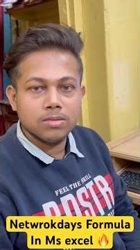 Networkdays Formula in MS Excel #shorts #shortvideo #youtubeshorts #excel #viral #trendingshorts