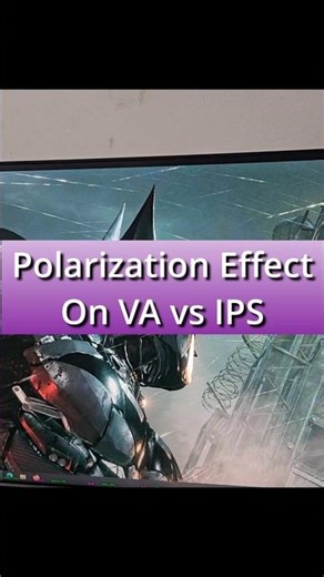 VA vs IPS Polarization effect #pcgaming #monitor #pchardware #pc