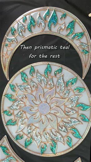 Moons Resin Art #resinart #resinarttemplate