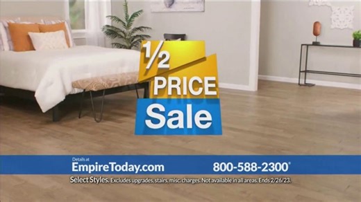 Empire Today Half Price Sale TV Spot, 'Huge Savings on Beautiful Flooring: Professional Install'