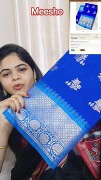 Meesho Pattu Sarees👌 Quality For Link watch Full video attached #sarees #meesho