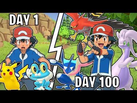 I Spent 100 Days In Pokemon X And Y With Only Ash's Pokemon