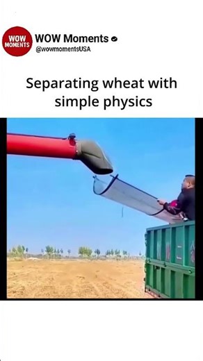 Separating wheat with simple physics