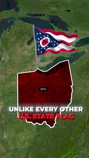 Ohio Has America's ONLY Non Rectangular State Flag 🤯🇺🇸 #Ohio #FlagFacts #USA