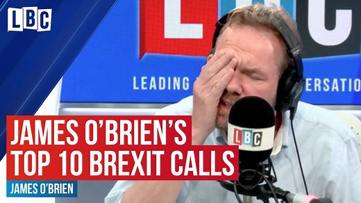 James O'Brien has become very well-known for his calls with Brexit supporters. With just months away from the transition period ending, LBC has looked back at his most entertaining Brexit calls. | LBC
