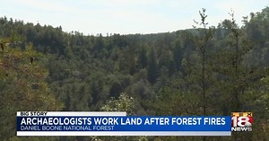 Several artifacts found in Daniel Boone National Forest after forest fires