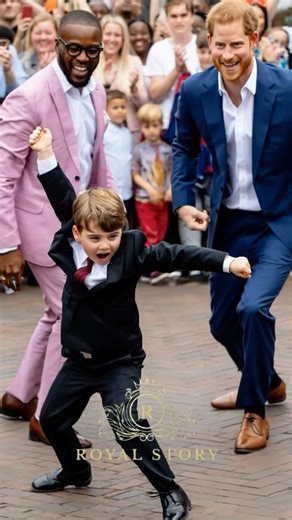 Louis is truly a dancer #shorts #royal #dance #princelouis #princeharry #viral