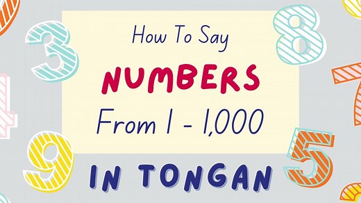Numbers In Tongan From 1 To 1000 - How To Count In Tongan - Lingalot