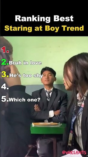 Ranking Best Staring at Boy Trend #usa #trend