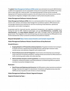 Video Management Software Market 2025-2037 | Size, Growth, Industry Trends - SlideServe