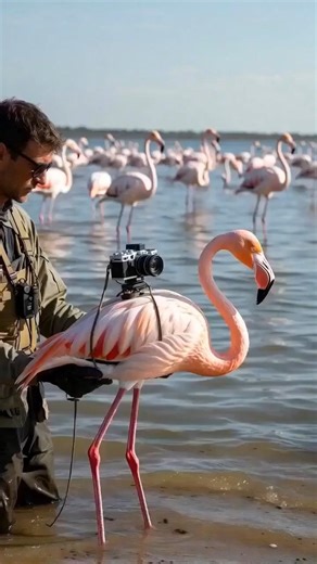 The Graceful Life of a Flamingo 🦩| The Secret Behind Its Pink Color 🦩