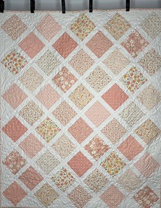 Handmade Baby Girl Quilt - Moda Cottage Charm Fabric (38.5 X 46.5) Spring Colors Blanket - Etsy
