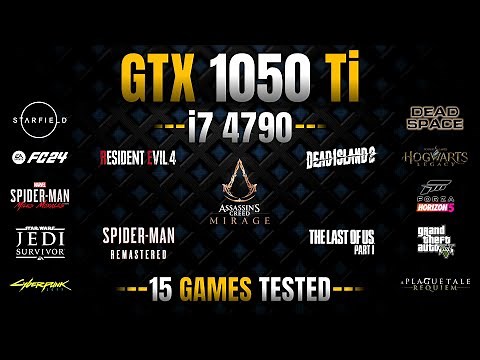 GTX 1050 Ti + i7 4790 | Test in 15 Games | GTX 1050 Ti Gaming