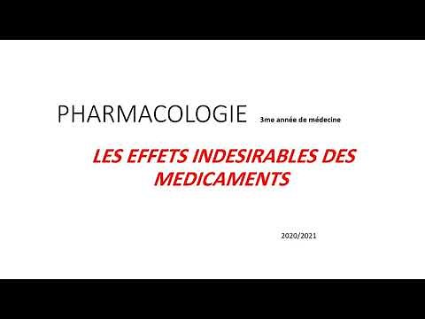 📍 Les effets indésirables des Medicaments 🔥🔥
