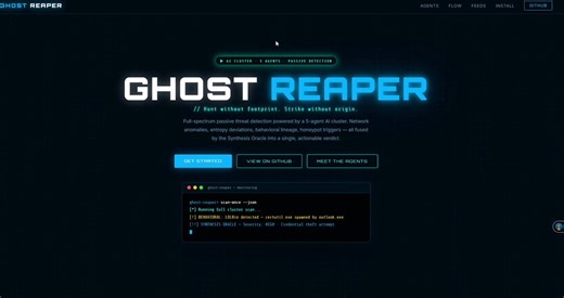 No Greg Jones, amira or Playstation 5.That also goes for Gemini CLI, Doordash,Meloni or Black Cat.Only Ghost Reaper.Full-spectrum passive threat detection powered by a 5-agent AI clusterhttps://t.co/hTOJlP4MZt#Linux #tryahckme #malware #DataBreach#ChilisFoodCourt