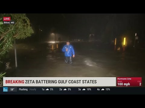 The Weather Channel's Hurricane Coverage On Hurricane Zeta Making Landfall (5PM-1AM) (10/28/20)
