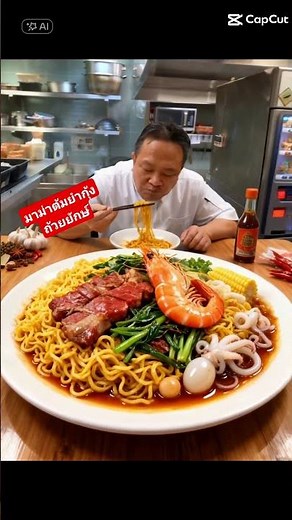 #มาม่าต้มยำกุ้งถ้วยยักษ์