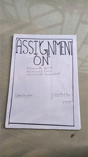 Assignment on Microsoft word #viralreels #biology #exam #viral #computer#notes #class