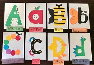 Precut Preschool Letter Crafts, Uppercase And/or Lowercase, Phonics Activity, Homeschool Curriculum, Stay at Home Mom Educational Activity - Etsy
